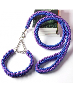 PURPLE/BLUE Necklace & Leash 