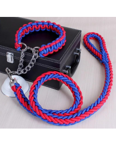 RED/BLUE Necklace & Leash